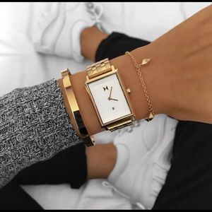 MVMT Signature Square Gold Watch
